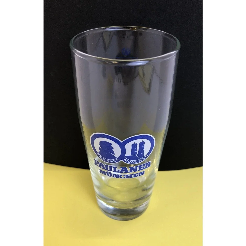 Beer Glass‎ Paulaner Munchen Draught Pilsner 0.4L Tall Made In Germany Barware